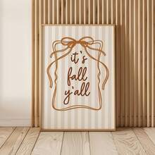 1pc Frameless Minimalist Fall Wall Art Dorm Gift - Multi-color - View 2