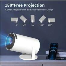 F200 Mini Projector, 1080P Supported Portable Home Theater Projector, WiFi Bluetooth Video Projector For Home Cinema Outdoor Movie - Hy300 - View 2