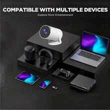 F200 Mini Projector, 1080P Supported Portable Home Theater Projector, WiFi Bluetooth Video Projector For Home Cinema Outdoor Movie - Hy300 - View 4