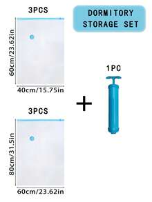 6/3/1pc Portable Travel Storage Bag Large Capacity Compression Bag Reusable Vacuum Bag Foldable Organizer Bag Luggage Bag Dust-Proof Packaging Cube Moisture-Proof Bag Anti-Moth Space-Saving Suitable For Clothes Quilt Wardrobe Back To School Season - View 20