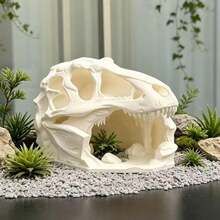 3D列印龍頭骨躲藏洞穴，適用於豹紋守門蜥、玉米蛇、蜥蜴，爬寵缸裝飾 - A - 查看 6
