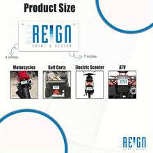 2D Flat, One Piece, Car Accessory, Decorative Only, Frog Design Aluminum License Plate |   6x12inch White Decorative Frame, Black Background, Durable And Stylish, Suitable For Men And Women - A - View 5