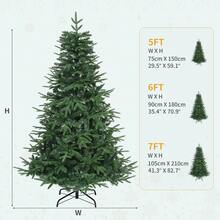 Yitahome 182cm Premium Lifelike Christmas Tree – 900 Full Branch Tips, PE+PVC Mix, Sturdy Foldable Metal Stand, Quick Setup, Grand Holiday Decor For Home & Shop - Green - View 4
