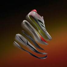 Adidas New ADIZERO BOSTON 12 Lightweight Casual Women's Running Shoes - White/Black/Red/Green - View 5