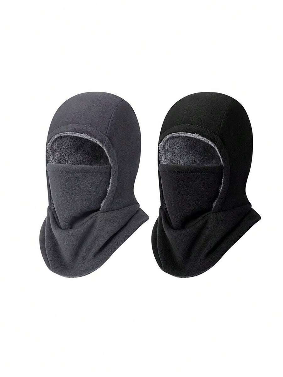 1 buah Topi Sepeda, Topi Beanie Tebal Hangat Tahan Angin, Topi Ski Tahan Angin, Unisex - MultiWarna - View 1