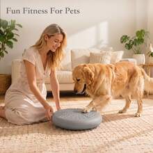 Massage Textured Balance Wobble Pad Inflatable Stability Trainer For Core Workout Posture Correction Home Gym Exercise - Grey - View 7