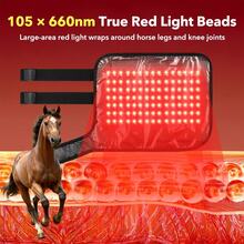 Hailicare Alas Pemanas Hewan Peliharaan Nirkabel 105 LED Lampu Merah 3 Tingkat Suhu Cakupan Luas untuk Anjing dan Kuda, Cocok untuk Penghangat Kaki di Musim Dingin, Hadiah Natal untuk Hewan Peliharaan - Hitam - View 3