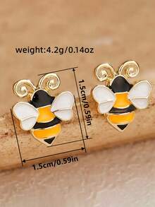 1 Pair Cute Stud Earrings For Women, Wedding Engagement Party Jewelry, Valentine's Day Gift - 1# - View 7