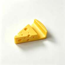 1pc Cheese Shape Mini Phone Stand Portable Creative Cheese Slice Mobile Phone Holder Desk Anti-Slip Small Cell Phone Bracket Aesthetic Desktop Mount For Smartphone Watching Video Office Bedroom Decor Gift, Back To School - Stand - View 6