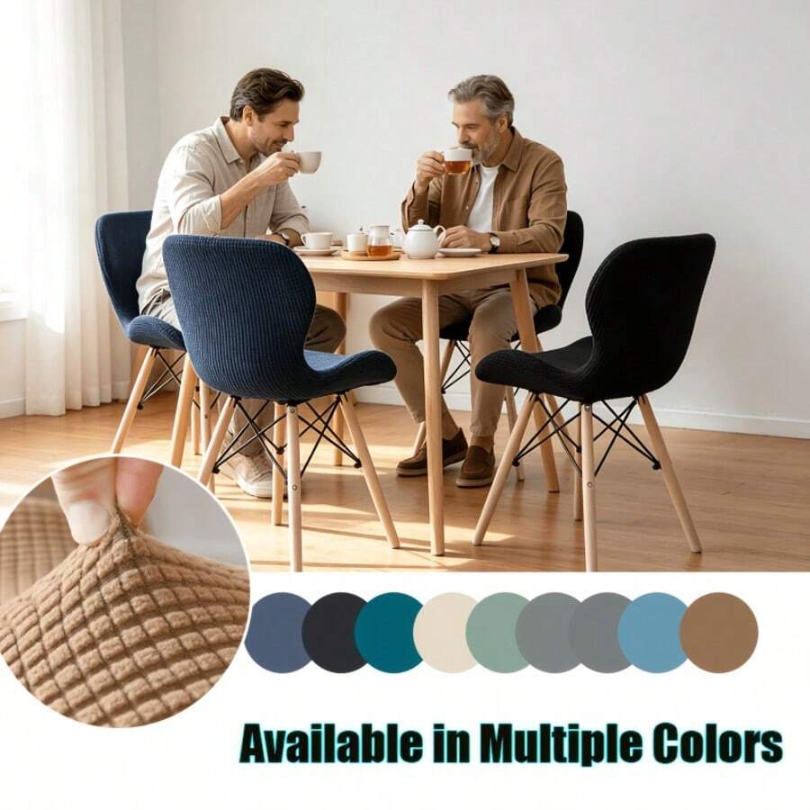 1pc Elastic Fleece Butterfly Chair Cover, Removable And Washable Furniture Chair Slipcover, Suitable For Dining Room, Kitchen, Home, Party Decoration - Seat Cover - View 1