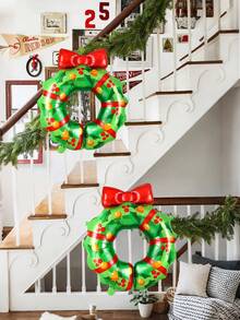 1/3pcs Christmas Tree Ring Balloons, Red And Green Christmas Tree Rings, Suitable For Christmas, Birthday Party Supplies, Christmas Balloon Decoration, Party Event Decoration, Holiday Celebration, Home Decor - Multicolor - View 3