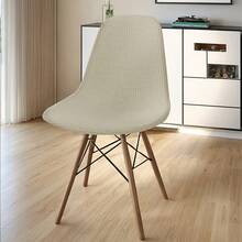 1pc Elastic Fleece Shell Chair Cover, Casual Daily Decor, Minimalist Style, Home, Cafe, Afternoon Tea Chair Cover Decoration - 1PC - View 16