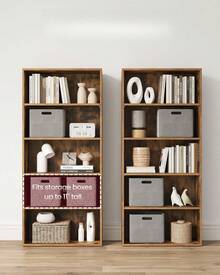 Bookcase - Rustic Brown - View 3