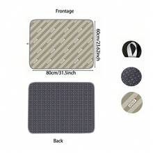 Foldable Portable Ironing Pad, Classic Diagonal Stripe Print Ironing Mat, Multi-Functional Hanging/Flat Dual-Use, Ironing Pad, Space-Saving Small Ironing Board Alternative, Suitable For Home And Travel Ironing Clothes - Twill - View 12