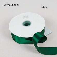 10 Yards Premium Forest Green Satin Ribbon, Double-Sided Forest Green Silk Ribbon, Suitable For Christmas Gift Wrapping, Vintage Wedding Decoration, Bouquet Bows And DIY Crafts. - Forest Green Ribbon - View 10