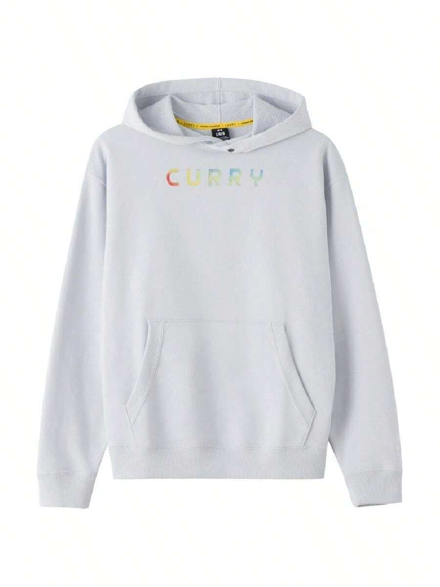 Under Armour Sweatshirt Pria APAC Curry Terry Logo, Sweatshirt Kasual Cetak Gradien Baru Musim Panas 2026 6014296-014 - abu-abu - View 1