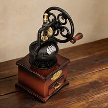 -Vintage Desktop Decor Ornament, Cafe Atmosphere Music Box - Hand-Crank Coffee Machine Shaped Music Box - 2072 - View 4