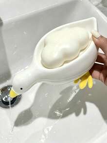 Decorative Soap Dish, Suitable For Kitchen And Bathroom Countertop Storage, Non-Slip Draining Soap Holder Container, Bathroom Accessory - A - View 1