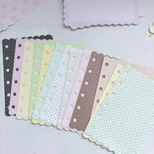 A6/A7/M5 Cute Wavy Edge Polka Dot Loose Leaf Refill Paper 40 Sheets Colorful Non-Repeating Loose Pages Suitable For A6 A5 Planner Notebooks - A - View 4