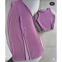 Women Pants - Lilac Purple - View 3