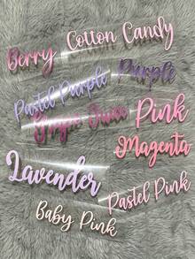 Customized Colorful Transfer Stickers, UV Printing, Personalized Transfer Stickers, Customized Name Label Stickers, Stickers, Name Stickers, Date Stickers, DIY Gifts, Handmade, Handwritten Fonts, Wedding Stickers, Gift Stickers - Multicolor - View 1