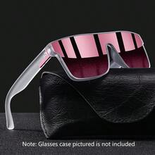 WSZ 2PCS Latest Fashion Vintage Square Sports Glasses Flat Frame Street For Unisex Eyewear For Choice For Outdoor Vacation And Daily Clothing Matching - 2PCSF766 - View 3