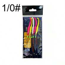 Eel String Hook, Five Hooks Per String, Soft Lure Eel Sabiki Lure Set, Marine Fishing Line Hook, With Barbed Metal Connector - Multicolor - View 16