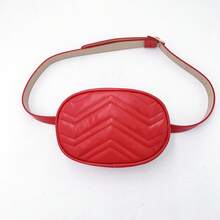 Ladies' Belt Waist Bag, Fashionable Oval Waist Phone Bag, Wallet, PU Leather Waist Bag - Multicolor - View 14