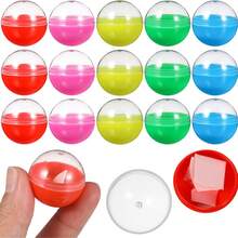 2/6/10/20pcs Round Fillable Balls For Vending Machines Clear Plastic Capsules For Party Favors DIY Crafts And Decorative Use - Multicolor - View 8