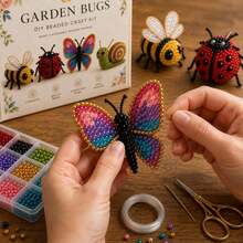 Bộ 4 món hạt đính thủ công DIY mini 3D hình động vật, bộ kit DIY động vật, phù hợp cho người mới bắt đầu và người yêu thích thủ công, kèm hướng dẫn sử dụng - A - Xem 3
