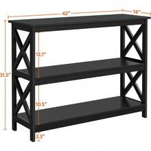 Sofa & Console Tables - Black - View 1