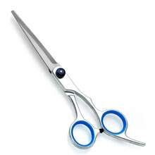 Dog Grooming Scissors 6'' Stainless Pet Hairdressing Scissors Kit Straight Shears Thinning Shears Silver Curved Shears - View 8