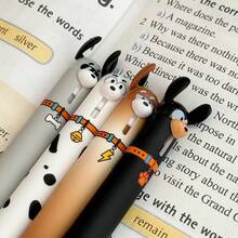 8pcs/4pcs/1PC Cute Cartoon Dog/Cat Retractable Gel Pen Set, Back To School Kawaii Puppy Design 0.5mm Black Ink Writing Pens For Student Office Stationery Supplies - Dongmi Set Pen - View 6