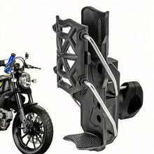 Adjustable Motorcycle/Bicycle Handlebar Cup Holder, Fits 32-77mm Water Bottles, Suitable For Suzuki, Kawasaki - Stand - View 3