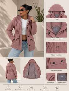 SAKERS OUTDOOR CLOTHING Women Winter Coats - Baby Pink - View 6