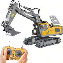 Kids Remote Control Construction Vehicles - [11 kanallı] Ekskavatör - Görünüm 1