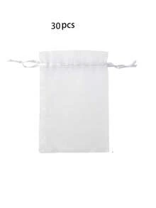 10/20/30pcs 4x6 Inch Luxury Organza Drawstring Jewelry Storage Bags - Wedding Party Christmas Gift Bags & Storage Bags - Reusable, Soft - Multicolor - View 16