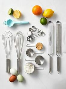 Stainless Steel Measuring Cups And Spoons Set, 4/8pcs Metal Measuring Tools, Coffee Spoons, Seasoning Spoons, Suitable For Baking, Cooking, Dry And Liquid Ingredients - Multicolor - View 4