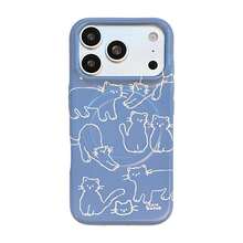 Kavenfort Graffiti Series No. 17 Phone Case, Compatible With IPhone 17 Pro Max, Apple 16 Magnetic Soft Film 15, Creative Glossy Personalized Design, Creative, Geometric, Minimalist Style, Cartoon Style, Color Block Style, Niche, Style - Blue - View 5