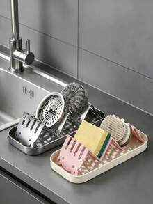 2/1pc Luxury Panda Stainless Steel Soap Holder, Household Countertop Draining Soap Box, Multi-Functional W-Shaped Layered Storage Rack, Wavy Rack Draining, Bathroom Kitchen Universal Soap Tray, Creative Drill-Free Soap Storage Rack, Multi-Compartment Partitioned Soap Storage, Minimalist Bathroom Soap Dish, Ventilated Quick-Drying Soap Holder, Practical Bathroom Soap Storage Rack - A - View 6