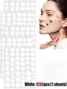 1530/408/306/255/51pcs Star Shaped Stickers, Essential For Photography, Face Painting, Suitable For Parties, Gatherings And Various Entertainment Activities - Multicolor - View 14