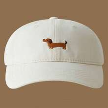 1pc Casual Baseball Cap, Decorated With Dog Pattern, Adjustable Brim, Suitable For All Seasons - Baseball Cap - View 3