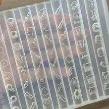 1pc Nail Art Mold Adventure Small Items Collection 3D Nail Decor Large Silicone Mold - Clear - View 6