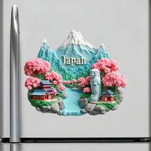 Fui's Blush Over Sakura Streams 與朱紅磁鐵神社，山間靜謐之歌與河流溫柔曲線交會，適用於家中所有金屬表面的紀念品 - A - 查看 3