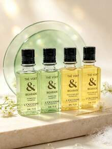 L'Occitane Green Tea & Bitter Orange Shampoo And Shower Gel Travel Set, 30ml*4, Green Tea & Bitter Orange Scented Mini Toiletries - Green Tea Fragrance Gift Set - View 9