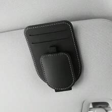1 cái kẹp kính che nắng ô tô đa năng kèm giá đỡ thẻ, phụ kiện nội thất ô tô - A - Xem 11