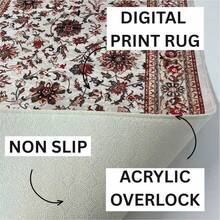 Washable Scandinavian Rugs – Nordic Designs For Modern Homes - Perfect For Living Room, Bedroom, Hallway, Kitchen - Indoor And Outdor Carpet | Non-Slip Backing - Rust Brown - View 3