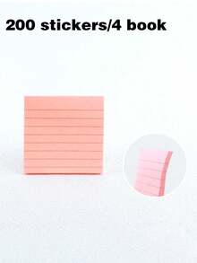 Buku Catatan Perekat Diri dengan Garis, Warna Cerah dan Lembut. Buku Catatan Perekat Diri Ukuran Besar, Cocok untuk Penggunaan di Kantor, Rumah, dan Sekolah. Perlengkapan Sekolah - A - View 15