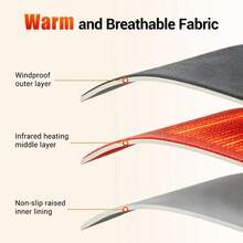 Hailicare 5-Level Heat Therapy 3-Mode Vibration Red Light Wrist Massager, Electric Heated Hand Warmer Wrist Guard, Christmas Gift, 1PC - View 6