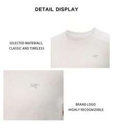 Kaos Lengan Panjang Pria Arc'Teryx X000009719 - Putih Gading X000009719 - Sutra Arktik Heather - View 4